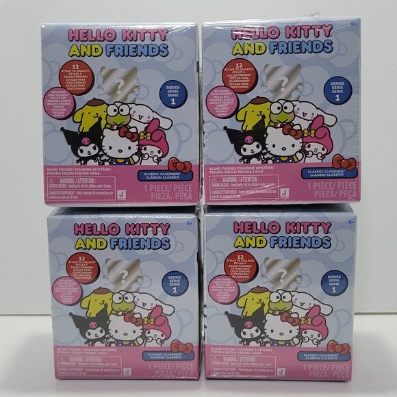Hello Kitty & Friends 2024 2" Figurines Series 1 4 Pack Blind Box Jazwares New - Picture 1 of 11